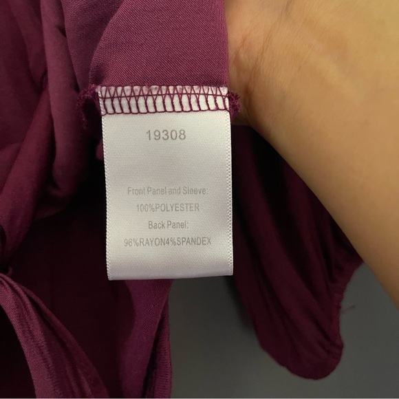 DOLAN Top Blouse 3/4 sleeve Size S tie front - Picture 5 of 7